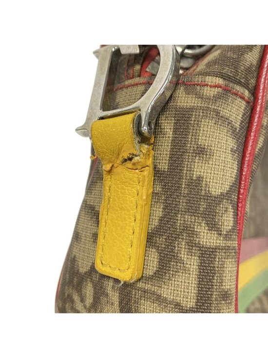 Dior Shoulder Bag Rasta Dark Brown Beige Multi Leather - Picture 12 of 15